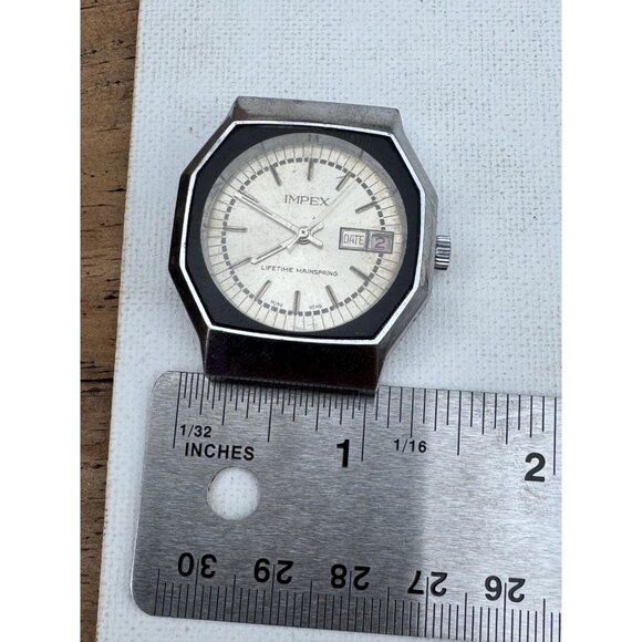 Vintage IMPEX Mens Watch Mechanical Runs - Picture 6 of 7